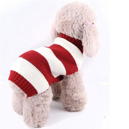 Jumper Sweater Clothes Cat Knitted Coat Puppy Pet Small Dog Winter Knitwear Warm - Aimall