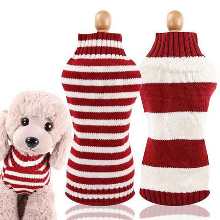 Jumper Sweater Clothes Cat Knitted Coat Puppy Pet Small Dog Winter Knitwear Warm - Aimall