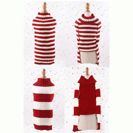 Jumper Sweater Clothes Cat Knitted Coat Puppy Pet Small Dog Winter Knitwear Warm - Aimall
