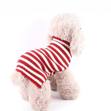 Jumper Sweater Clothes Cat Knitted Coat Puppy Pet Small Dog Winter Knitwear Warm - Aimall