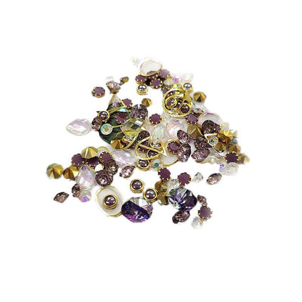 10 Styles Aurora Colorful 3D Nail Art Drill Heart Diamond Crystal AU - Aimall
