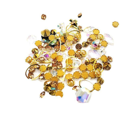 10 Styles Aurora Colorful 3D Nail Art Drill Heart Diamond Crystal AU - Aimall