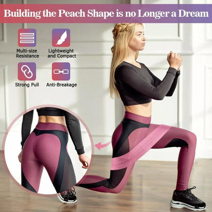 AOLIKES Set 3 Resistance Booty Bands Hip Circle Loop Bands Workout Exercise AU - Aimall