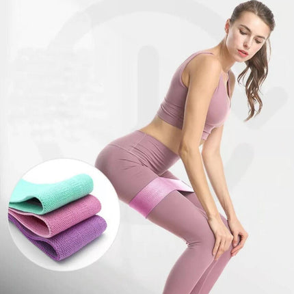AOLIKES Set 3 Resistance Booty Bands Hip Circle Loop Bands Workout Exercise AU - Aimall