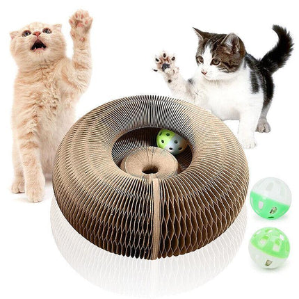 Magic Organ Cat Scratching Board Grab Board--Comes With A Toy Bell Ball AU Stock - Aimall