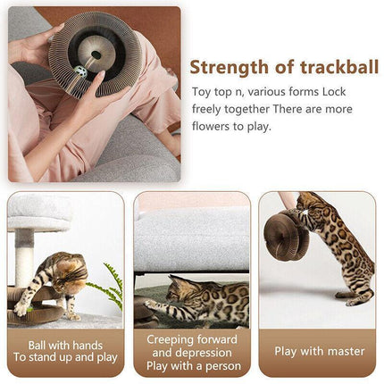 Magic Organ Cat Scratching Board Grab Board--Comes With A Toy Bell Ball AU Stock - Aimall