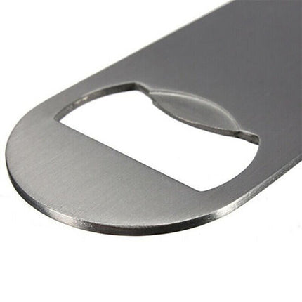 Stainless Steel Speed Bottle Opener Bartender Flat Bar Blade Cap Can Beer Drink - Aimall