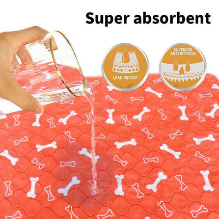 Washable Pet Dog Cat Puppy Training Pee Reusable Pads Cushion Bed Absorbent Mat - Aimall