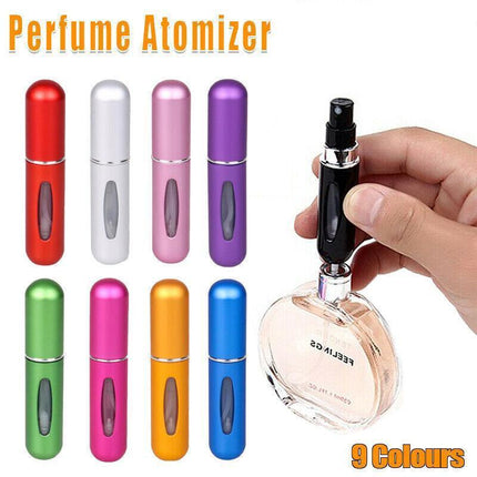 Travel Portable Mini Refillable Perfume Atomizer Bottle Scent Pump Spray 5ml AU - Aimall