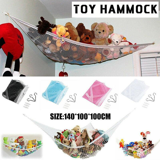 Soft Large Toy Hammock Mesh Net Bedroom Nursery Storage Toys Teddy Bear Children - Aimall