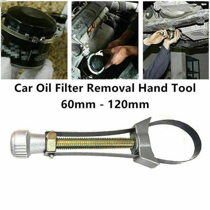 60-120MM Oil Filter Removal Tool Car Wrench Adjustable Strap Wrench Aluminium AU - Aimall