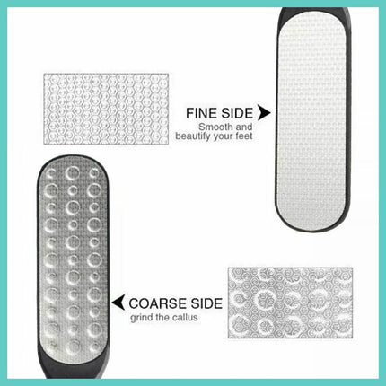 Double Sided Foot File Pedicure Rasp Scrubber Cleaner Dead Skin Callus Remover - Aimall
