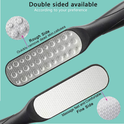Double Sided Foot File Pedicure Rasp Scrubber Cleaner Dead Skin Callus Remover - Aimall