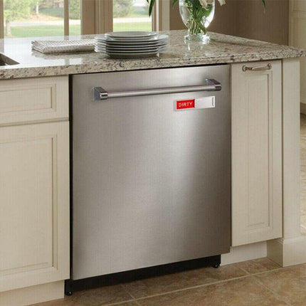 Clean Dirty Dishwasher Magnet Indicator Sign with a Non Scratch Magnetic Backing - Aimall