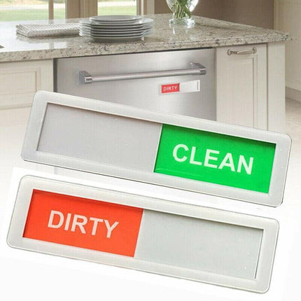 Clean Dirty Dishwasher Magnet Indicator Sign with a Non Scratch Magnetic Backing - Aimall