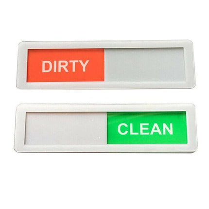 Clean Dirty Dishwasher Magnet Indicator Sign with a Non Scratch Magnetic Backing - Aimall