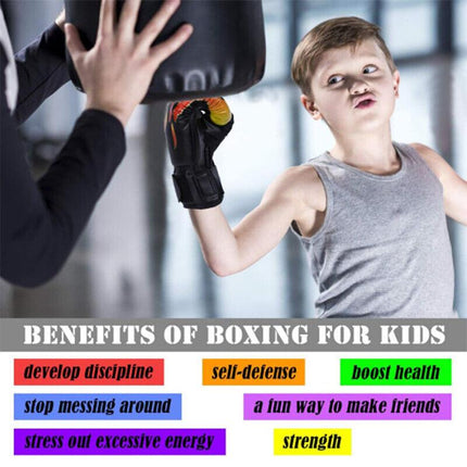 Children Kids Boxing Sparring Training Gloves MMA Kick Boxing Punching Gloves AU - Aimall