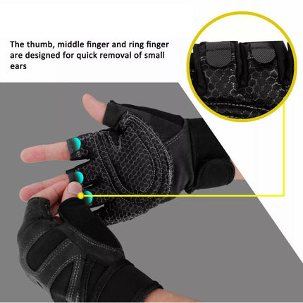 AOLIKES Weight Lifting Gloves Gym Bodybuilding Fitness Workout Cycling Crossfit - Aimall