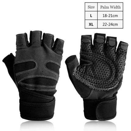 AOLIKES Weight Lifting Gloves Gym Bodybuilding Fitness Workout Cycling Crossfit - Aimall
