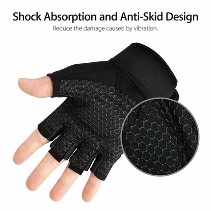 AOLIKES Weight Lifting Gloves Gym Bodybuilding Fitness Workout Cycling Crossfit - Aimall
