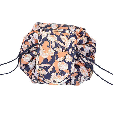 Lazy Cosmetic Bag Printing Drawstring Makeup case Storage Bag Portable Travel AU - Aimall