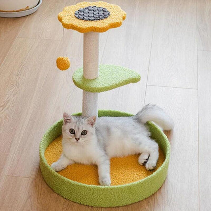 Cat Tree Scratching Tower Post Pet Climbing Board Scratcher Furniture Pet Toy AU - Aimall