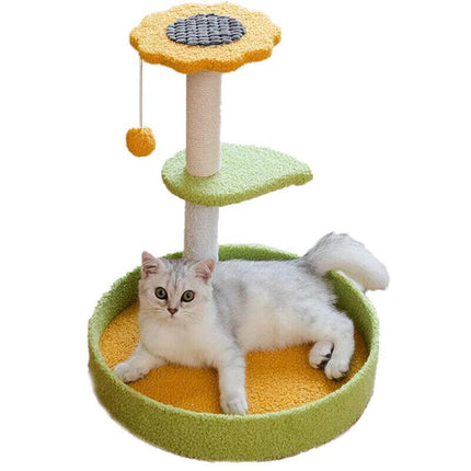 Cat Tree Scratching Tower Post Pet Climbing Board Scratcher Furniture Pet Toy AU - Aimall