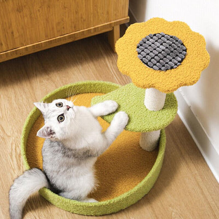 Cat Tree Scratching Tower Post Pet Climbing Board Scratcher Furniture Pet Toy AU - Aimall