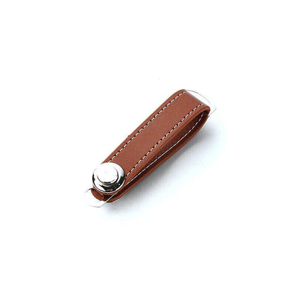 Men Leather Smart Key Holder Organizer Clip Compact Folder Keychain Black AU - Aimall