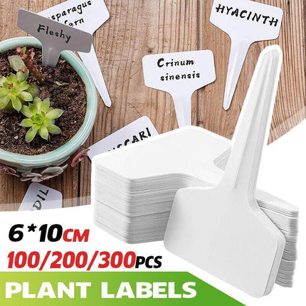 SpringUp T-type Plant Labels Flexible Plastic Garden Tags Nursey Seeding Pen AU - Aimall