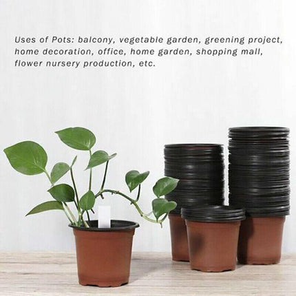 AU STOCK 20PCS SOFT PLASTIC PLANT POTS NURSERY SEEDLINGS CONTAINER 012 AU - Aimall