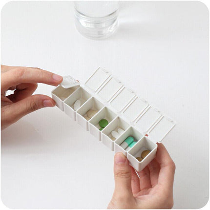 2X 7 Day Weekly Pill Box Medicine Tablet Organizer Dispenser Container Case - Aimall