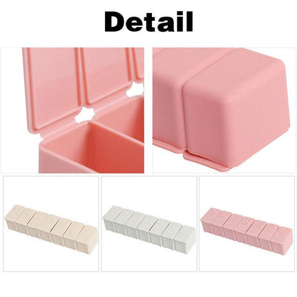 2X 7 Day Weekly Pill Box Medicine Tablet Organizer Dispenser Container Case - Aimall