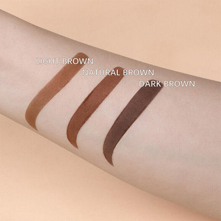 One Step Eyebrow Stamp Stencil Kit Perfect Shape Brow Powder Makeup Set Brown AU - Aimall