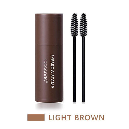 One Step Eyebrow Stamp Stencil Kit Perfect Shape Brow Powder Makeup Set Brown AU - Aimall