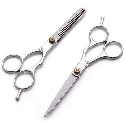 2pcs 6" Salon Hairdressing Scissors Hair Barber Shears Cutting Thinning Tool Set - Aimall