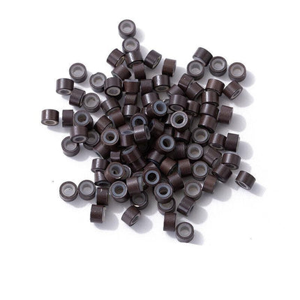 Hair Extension Micro Rings Beads 200 Silicone Lined MicroBeads 5mm x 3mm Links - Aimall