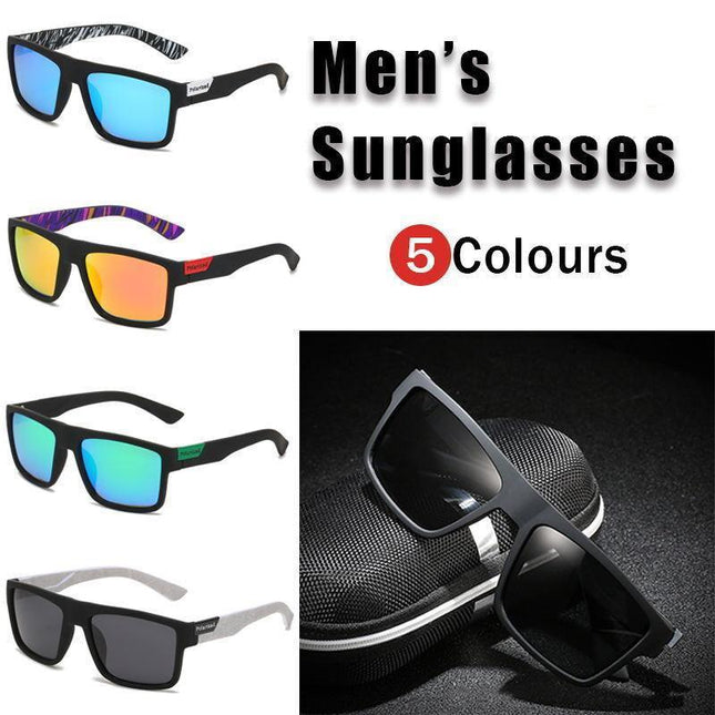 Polarized Mens Sunglasses Polarised Square Frame Sports Driving Glasses AU STOCK - Aimall