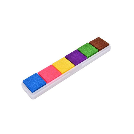 Gradient Color Ink Pad Inkpad Rubber Stamp Oil Based DIY Finger Print 10 Colours - Aimall