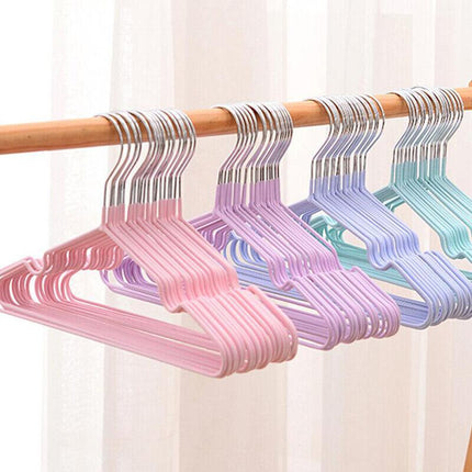 Up to 10X Stainless Steel Kids Clothes Hanger Children Child Baby Coat Hangers - Aimall