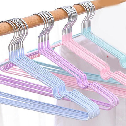Up to 10X Stainless Steel Kids Clothes Hanger Children Child Baby Coat Hangers - Aimall