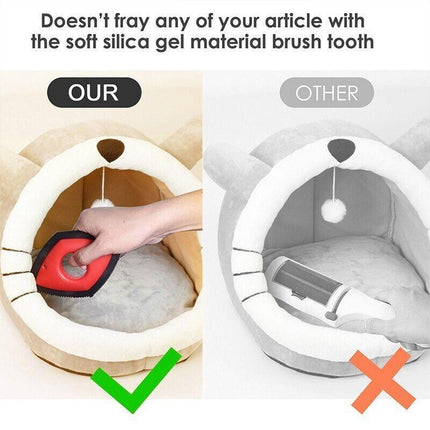 Dog Pet Hair Remover Brush Reusable Fur Cat Lint Cleaning Brush Removal Roller - Aimall