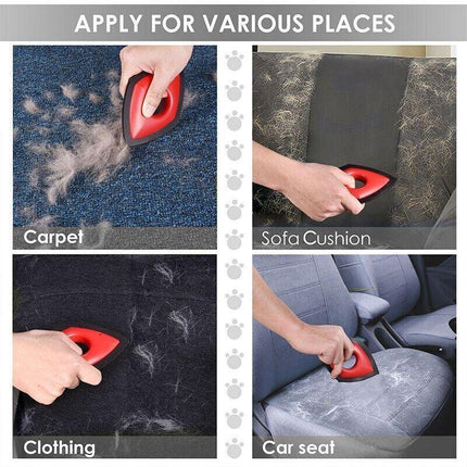 Dog Pet Hair Remover Brush Reusable Fur Cat Lint Cleaning Brush Removal Roller - Aimall