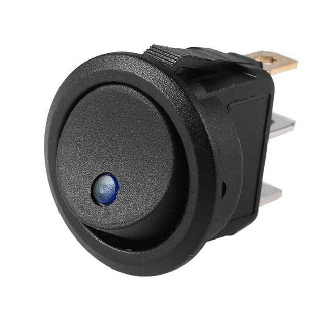 10x Blue Light LED 12V Car Boat Truck Round Rocker Toggle ON/OFF Round Switch AU - Aimall