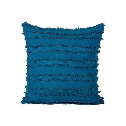 Boho Tassel Fringe Striped Cushion Cover Soft Home Decor Sofa Throw Pillow Case - Aimall