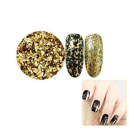 6 Colours Nail Art Sequins Mirror Glitter Powder Foil Flakes Paillette Decor AU - Aimall