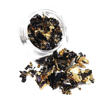 6 Colours Nail Art Sequins Mirror Glitter Powder Foil Flakes Paillette Decor AU - Aimall