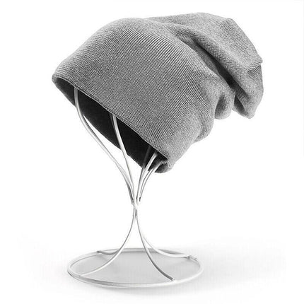 Winter Thermal Warm Women Men Hat Slouch Baggy Hat Beanie Ski Knitted Cap - Aimall