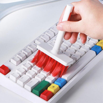 5 In1 Keyboard Cleaning Kit PC Earphone Cleaner Brush Remover keycap Puller Tool - Aimall