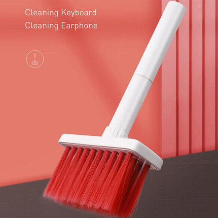 5 In1 Keyboard Cleaning Kit PC Earphone Cleaner Brush Remover keycap Puller Tool - Aimall